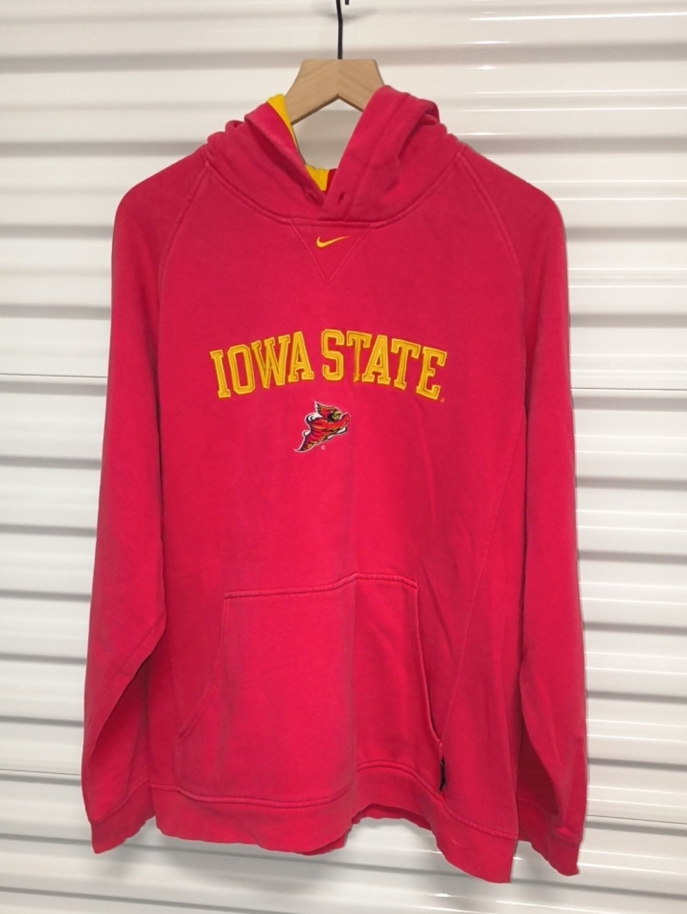 Vtg Nike Authentic Team Apparel Iowa State Embroidered Logo Men's Hoodie L
